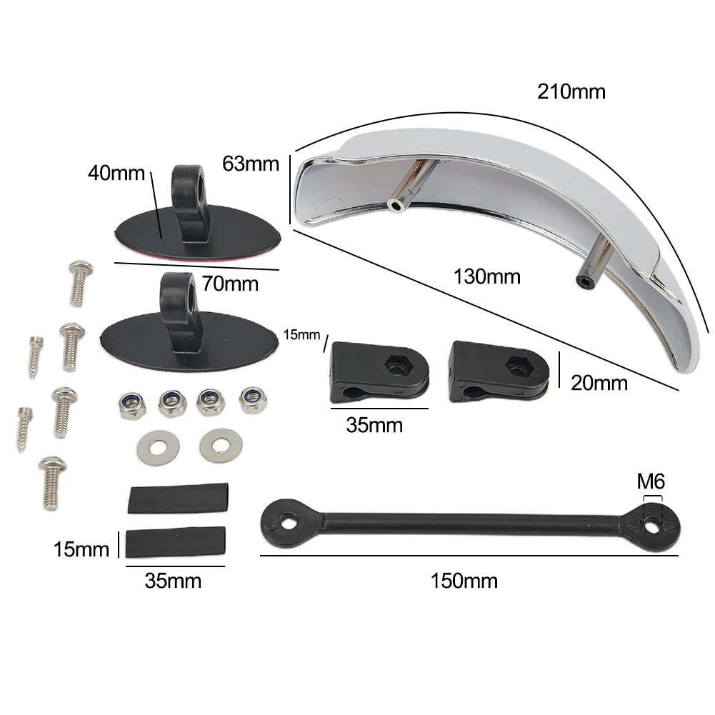 Wide Angle Rearview Mirror Parabolic Side Mounted 180 Degree Blind Spot High Visibility For Motorcycle Windshield
Wide Angle Rearview Mirror Parabolic Side Mounted 180 Degree Blind Spot High Visibility For Motorcycle Windshield