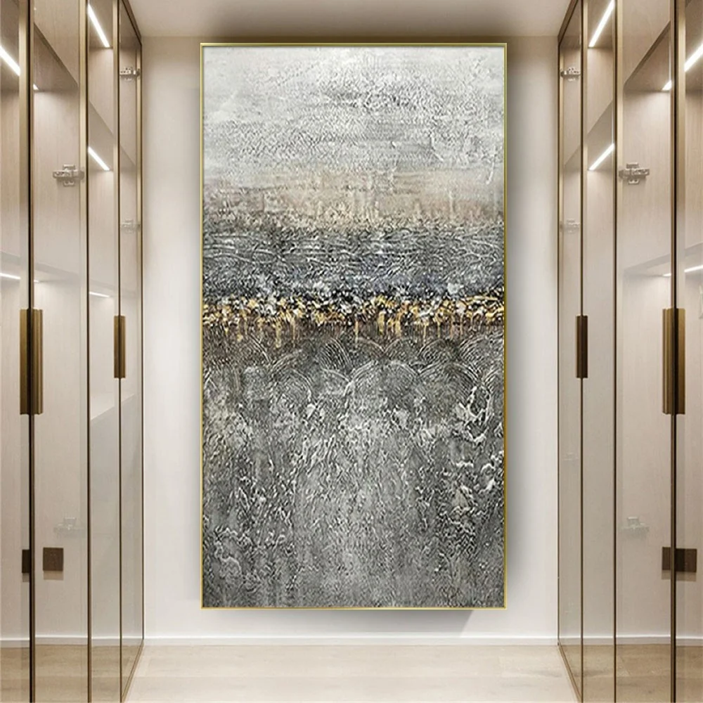 Postmodern Style Wall Art Decoration Poster Hand-Painted Abstract Oil Painting Gold Line Canvas Picture Exhibition For Home Live
Postmodern Style Wall Art Decoration Poster Hand-Painted Abstract Oil Painting Gold Line Canvas Picture Exhibition For Home Live