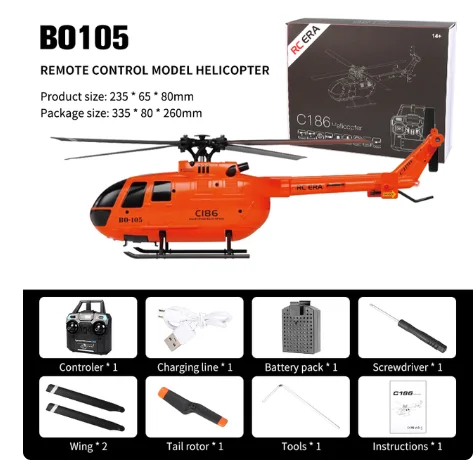New C186 Bo105 Rc Helicopter 2.4g 4 Propellers 6 Axis Electronic Gyroscopel Stabilization Stall Protection Christmas Gift
New C186 Bo105 Rc Helicopter 2.4g 4 Propellers 6 Axis Electronic Gyroscopel Stabilization Stall Protection Christmas Gift