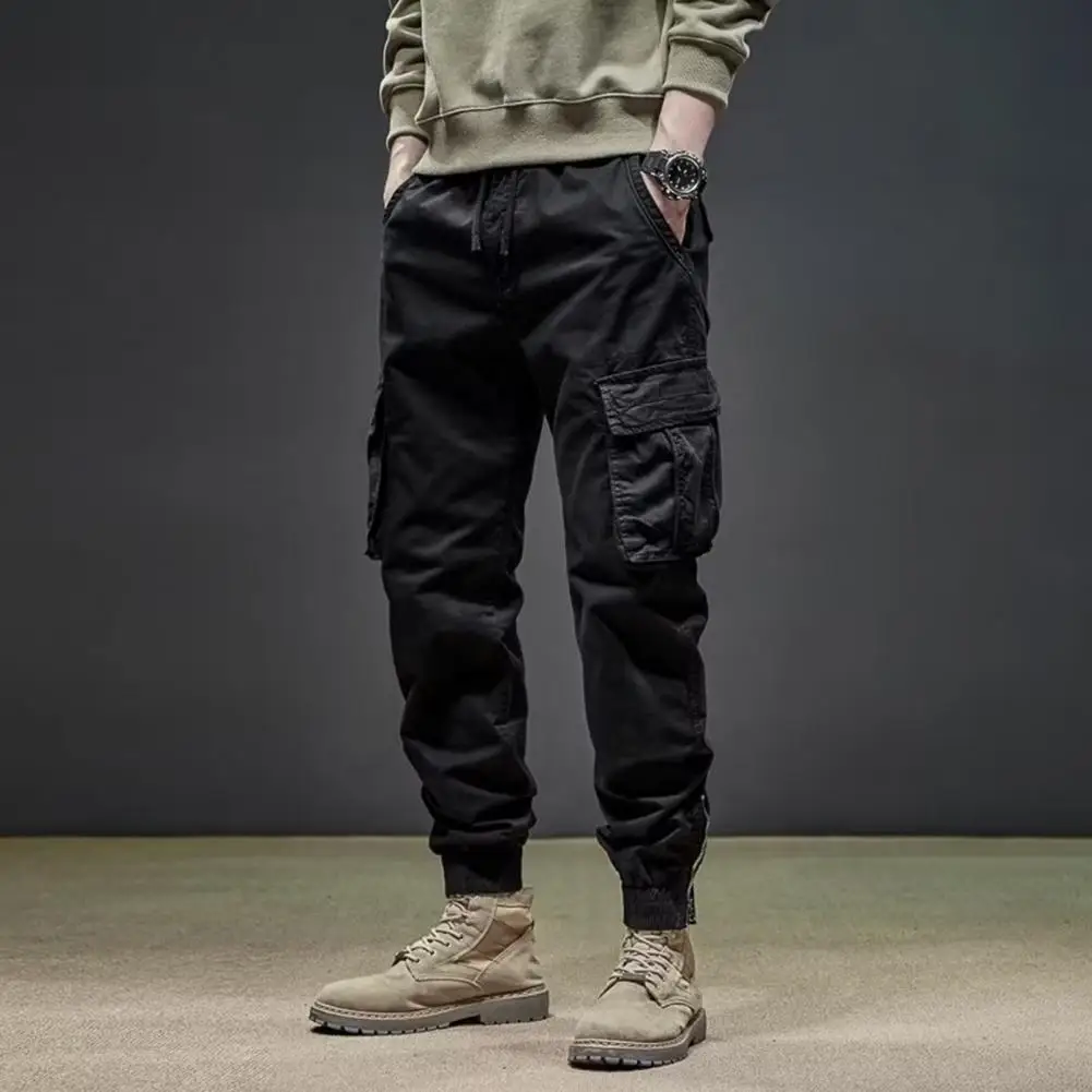 Stylish Men Pants Spring Autumn Joggers Pants Elastic Waist Ankle Tied Cargo Pants Trousers Streetwear
Stylish Men Pants Spring Autumn Joggers Pants Elastic Waist Ankle Tied Cargo Pants Trousers Streetwear