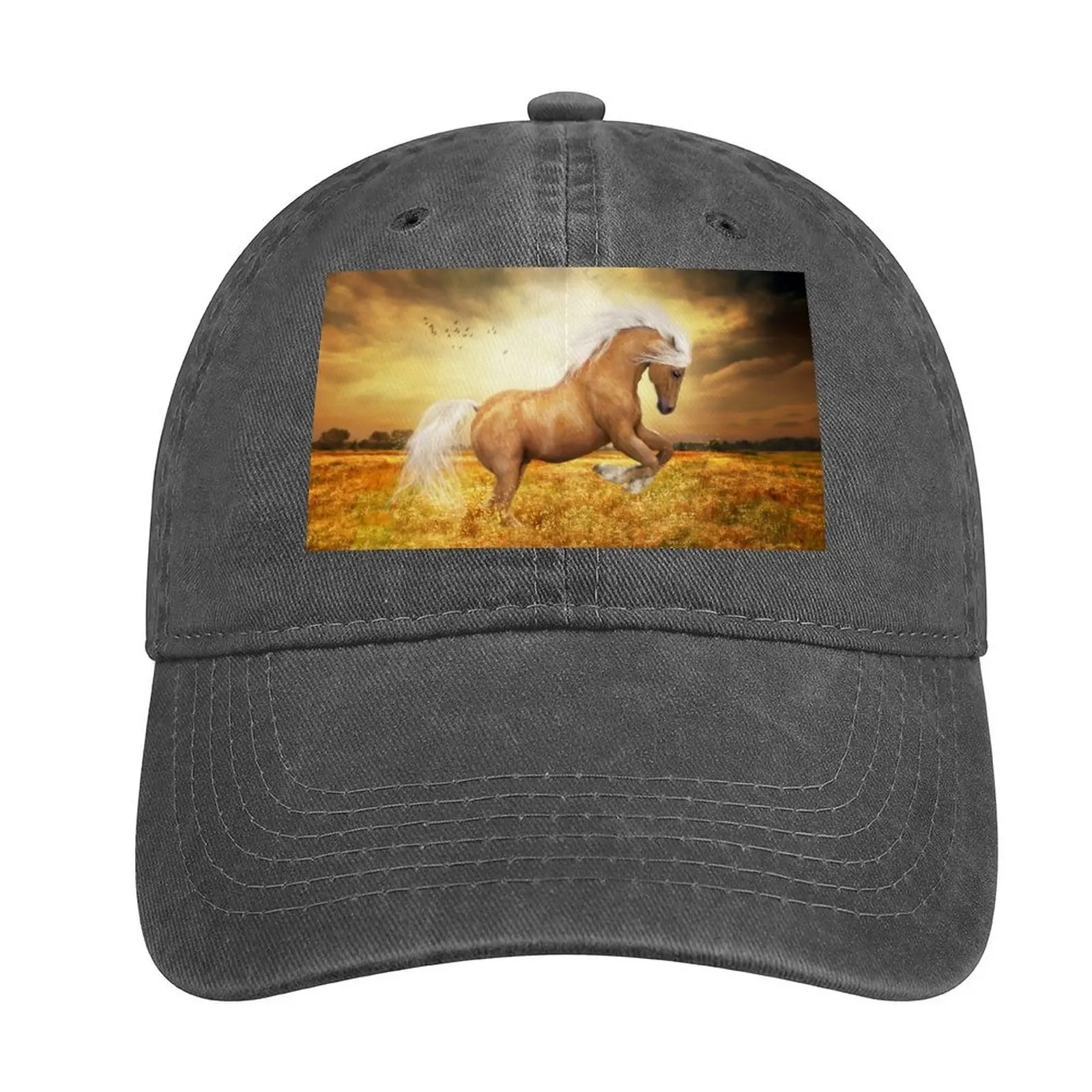 

Palomino Horse Sundance Cowboy Hat hard hat Trucker Hat Trucker Cap black Male Cap Women'S
