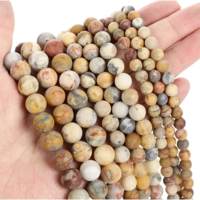 Fashion Natural Stone Frosted crazy agate Charm Loose Bead DIY Round Beads Jewelry Accessories
Fashion Natural Stone Frosted crazy agate Charm Loose Bead DIY Round Beads Jewelry Accessories
