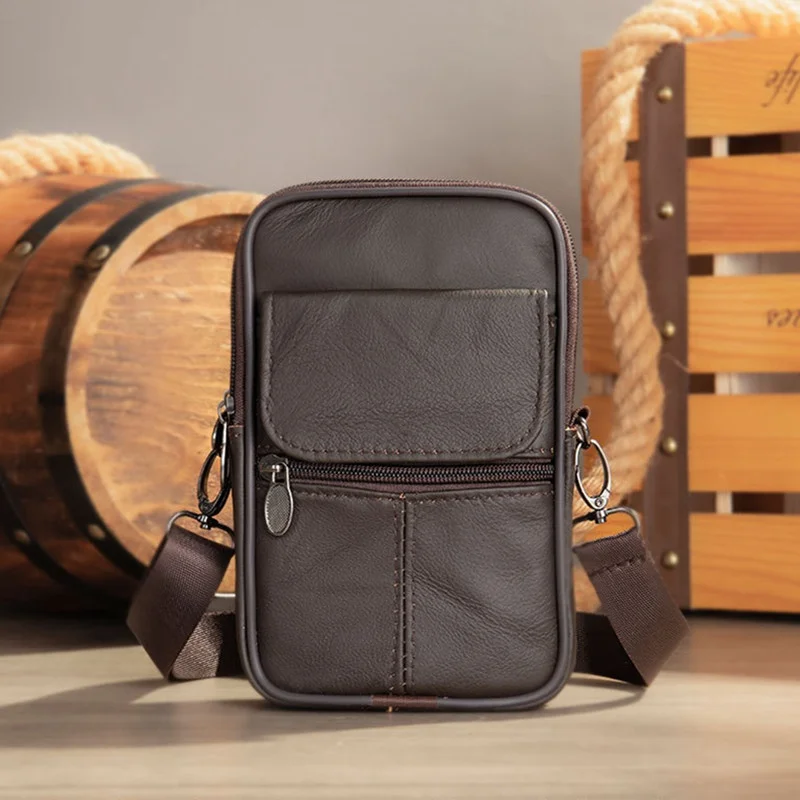 Fashion Genuine Leather Men's Shoulder Bag Multifunction Belt Bag Cowhide Male Crossbody Messenger Bag Casual Phone Bag
Fashion Genuine Leather Men's Shoulder Bag Multifunction Belt Bag Cowhide Male Crossbody Messenger Bag Casual Phone Bag
