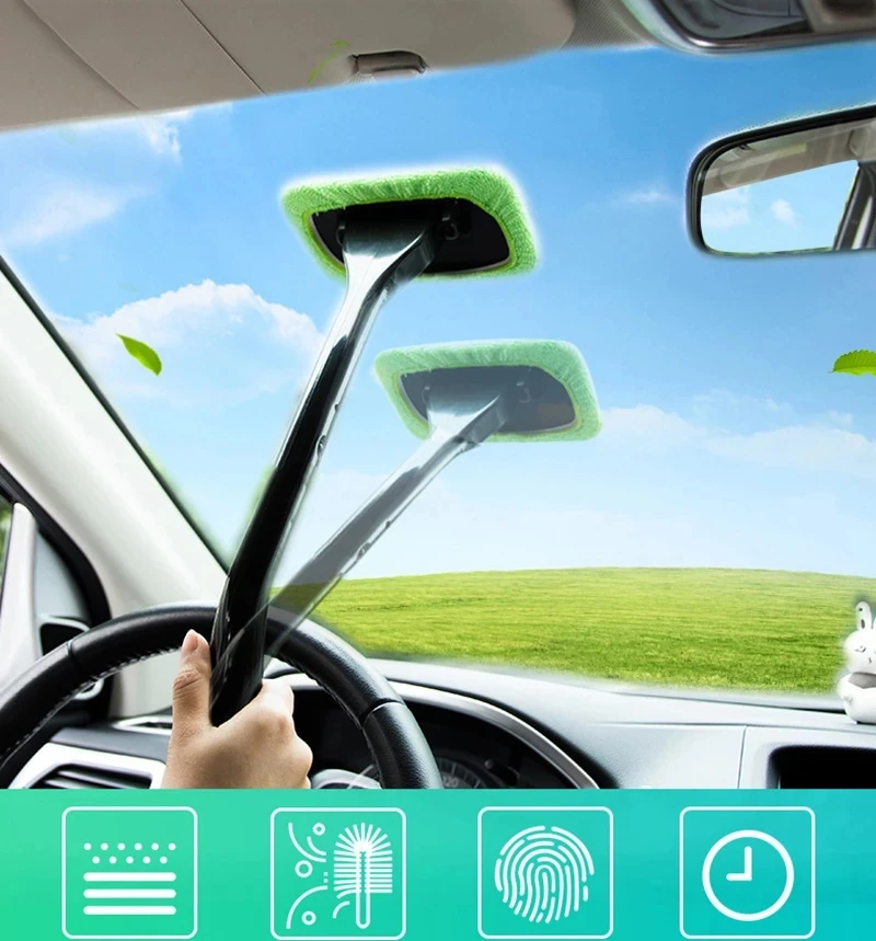 Car Window Cleaner Brush Kit Windshield Wiper Microfiber Brush Auto Cleaning Wash Tool With Long Handle Microfiber Brush
Car Window Cleaner Brush Kit Windshield Wiper Microfiber Brush Auto Cleaning Wash Tool With Long Handle Microfiber Brush