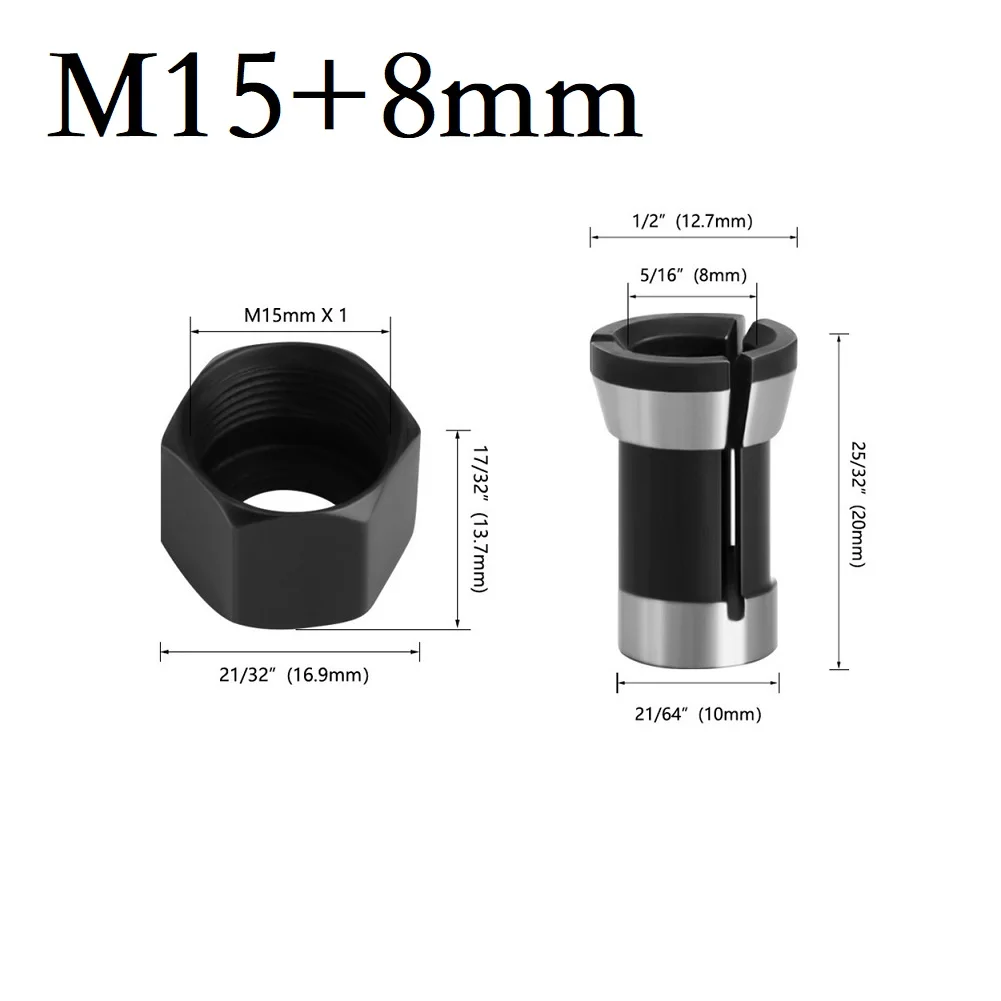 2/3pcs M15 Screw Nut Electric Router Milling Cutter 6/8mm Collet Chuck Accessories For Trimming Engraving Machine
2/3pcs M15 Screw Nut Electric Router Milling Cutter 6/8mm Collet Chuck Accessories For Trimming Engraving Machine
