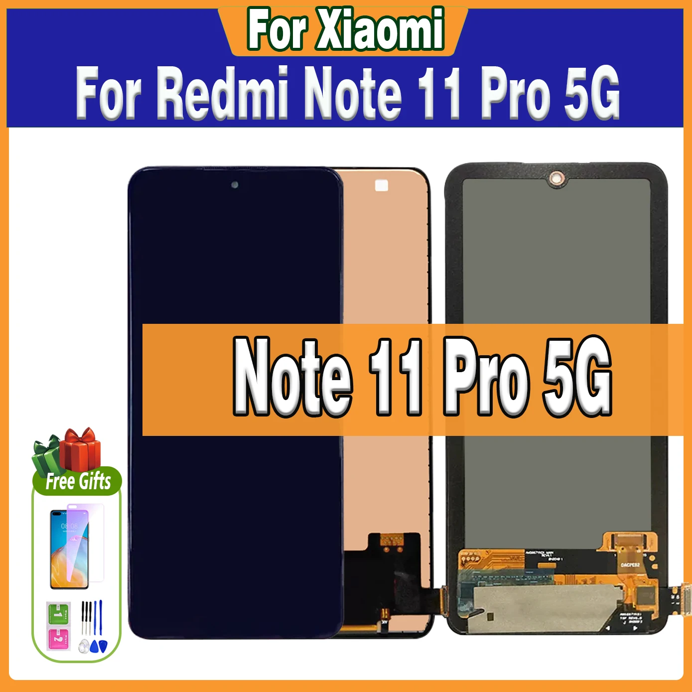 Tested Original AMOLED For Xiaomi Redmi Note 11 Pro 5G LCD 21091116I 2201116SG Display Touch Screen Replace Digitizer Assembly
Tested Original AMOLED For Xiaomi Redmi Note 11 Pro 5G LCD 21091116I 2201116SG Display Touch Screen Replace Digitizer Assembly
