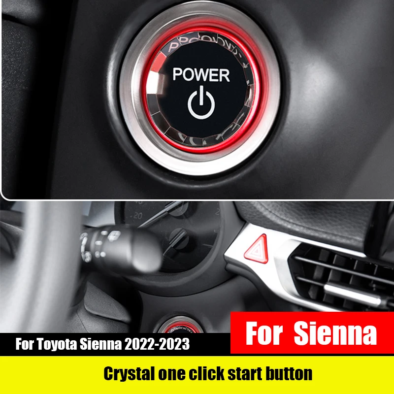 Для Toyota Sienna 2022-2023, кристалл, один щелчок, стартовая наклейка, украшение, аксессуары для интерьера
Для Toyota Sienna 2022-2023, кристалл, один щелчок, стартовая наклейка, украшение, аксессуары для интерьера