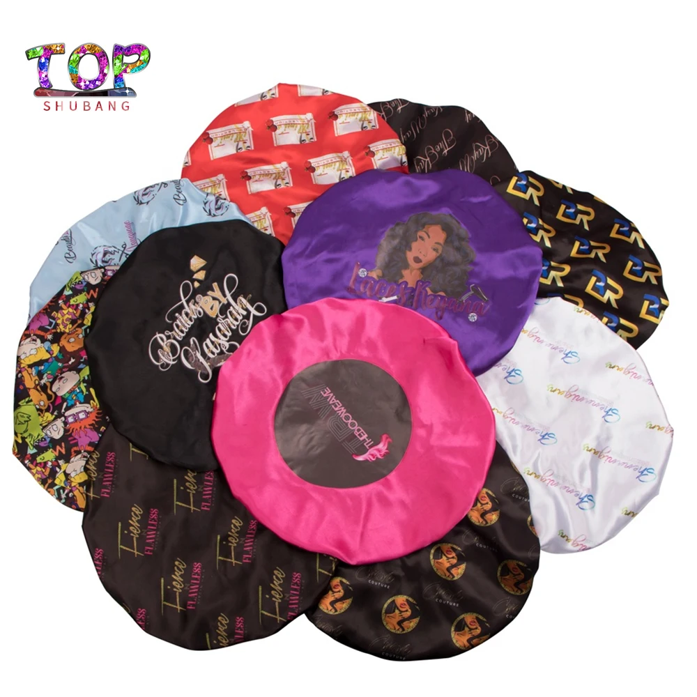 Custom Repeat Logo Hair Satin Wrap Edge Control Headband 2 Layer Bonnet Cap Printing Frontal Headband
Custom Repeat Logo Hair Satin Wrap Edge Control Headband 2 Layer Bonnet Cap Printing Frontal Headband