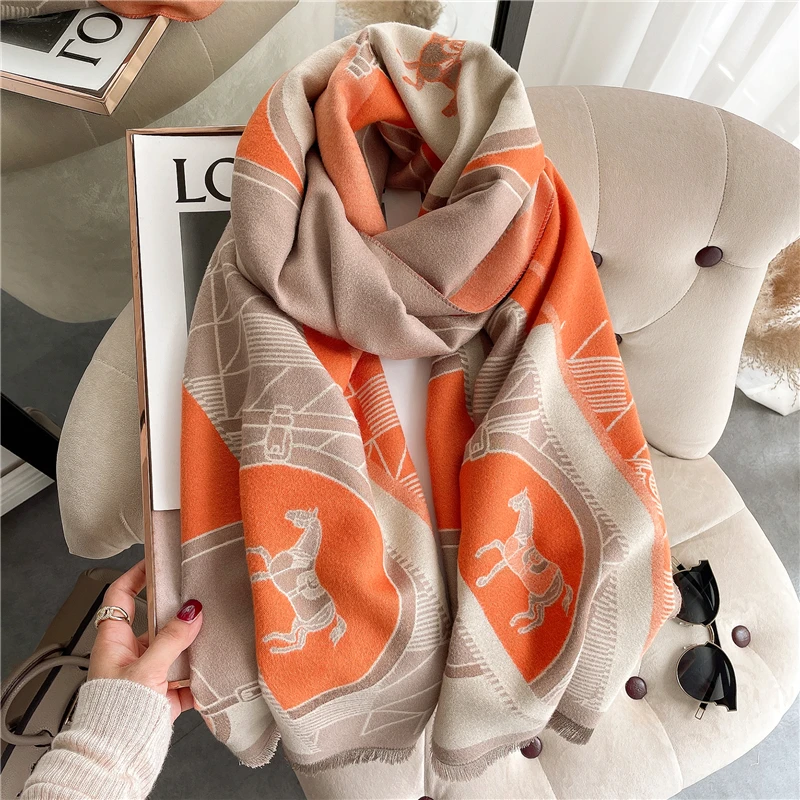 2022 Elegant New Winter Thick Cashmere Scarf Shawl Women Print Large Warm Blanket Pashmina Bufanda Wraps Travel Stoles 180*65cm
2022 Elegant New Winter Thick Cashmere Scarf Shawl Women Print Large Warm Blanket Pashmina Bufanda Wraps Travel Stoles 180*65cm