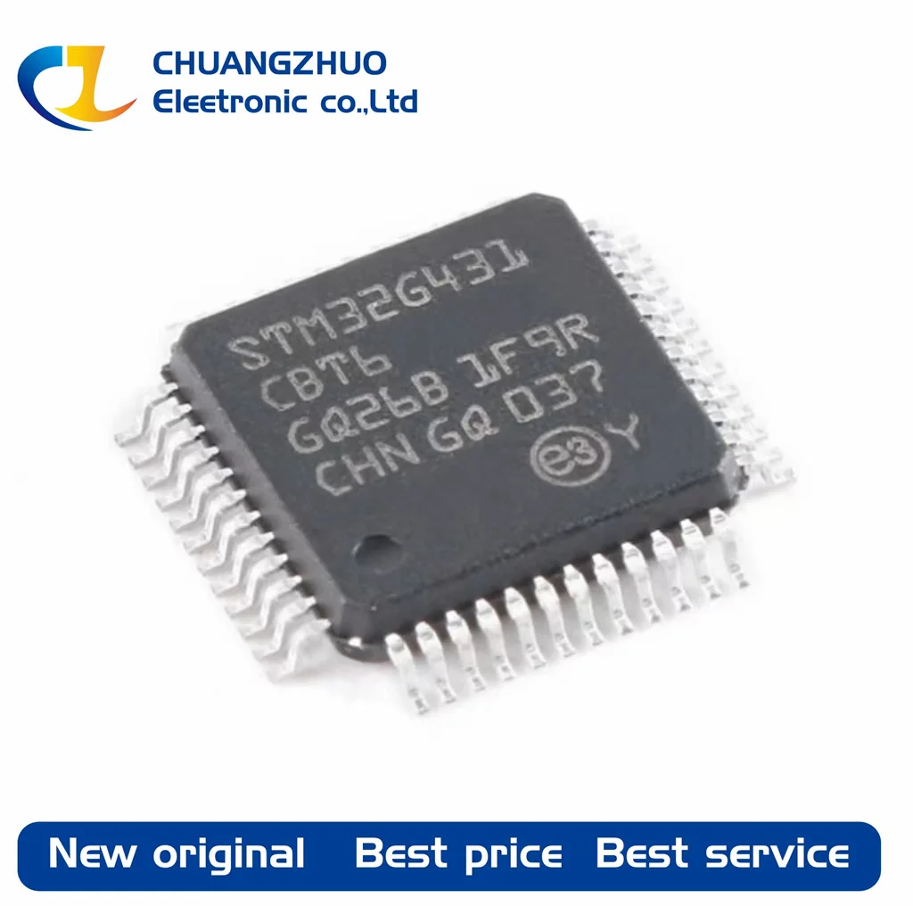 1Pcs New original STM32G431CBT6 128KB ARM-MSeries 32KB 170MHz FLASH 38 LQFP-48(7x7) Microcontroller Units
1Pcs New original STM32G431CBT6 128KB ARM-MSeries 32KB 170MHz FLASH 38 LQFP-48(7x7) Microcontroller Units