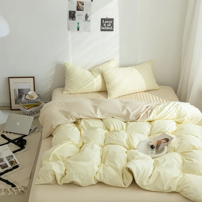 Washable Cotton Quilt Covers, Monochromatic, Thickening, Student Dormitories, 220x240cm sheet 4pcs
Washable Cotton Quilt Covers, Monochromatic, Thickening, Student Dormitories, 220x240cm sheet 4pcs