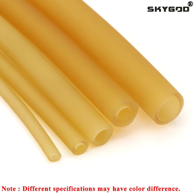 

Nature Latex Rubber Hoses Yellow IDxOD 1.6~18mm High Resilient Surgical Medical Tube Slingshot Catapult Elastic Band