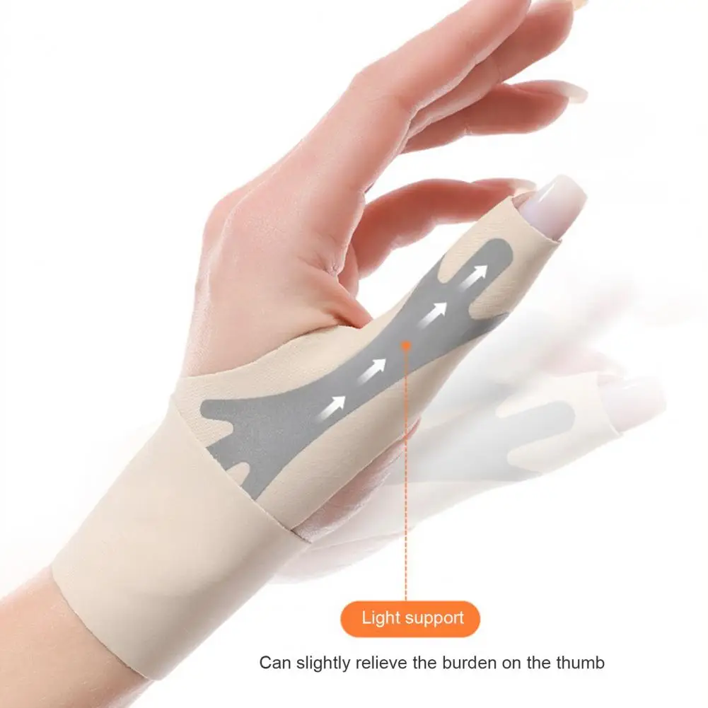 

Wrist Guard Ultra-thin Breathable Thumb Wrist Brace with Fastener Tape for Joint Stabilization Elastic Compression Sleeve Spica