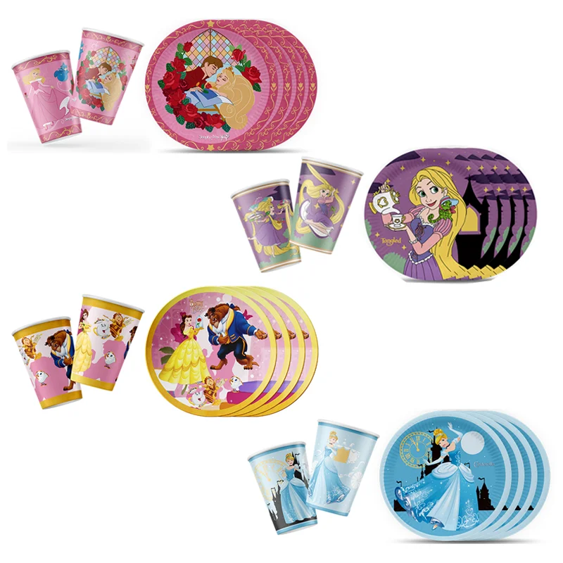 Beauty and The Beast Cinderella Sleeping Beauty Princess Tableware Set Birthday Party Decorations Paper Plate Cup Party Supplies
Beauty and The Beast Cinderella Sleeping Beauty Princess Tableware Set Birthday Party Decorations Paper Plate Cup Party Supplies