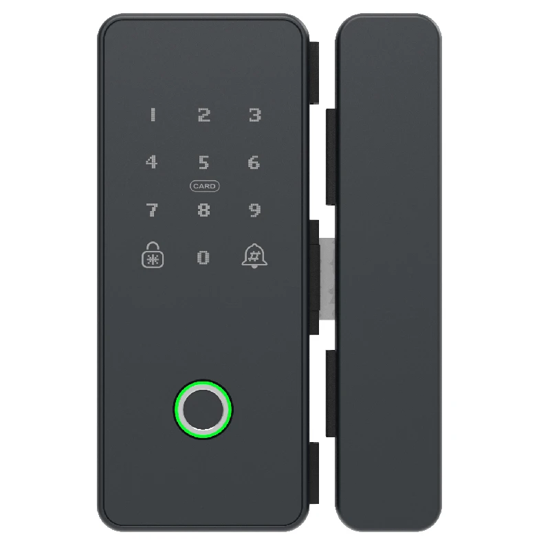 Glass Door smart lock Wifi TUYA TTLOCK app card password Fingerprint Smart Glass Door Lock
Glass Door smart lock Wifi TUYA TTLOCK app card password Fingerprint Smart Glass Door Lock