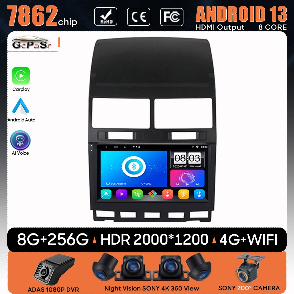 Автомобильный радиоприемник Android 13 Carplay для VW Volkswagen Touareg 2004 2005-2011, GPS-навигация, фото, видео, стерео, Wi-Fi, BT, № 2din
Автомобильный радиоприемник Android 13 Carplay для VW Volkswagen Touareg 2004 2005-2011, GPS-навигация, фото, видео, стерео, Wi-Fi, BT, № 2din