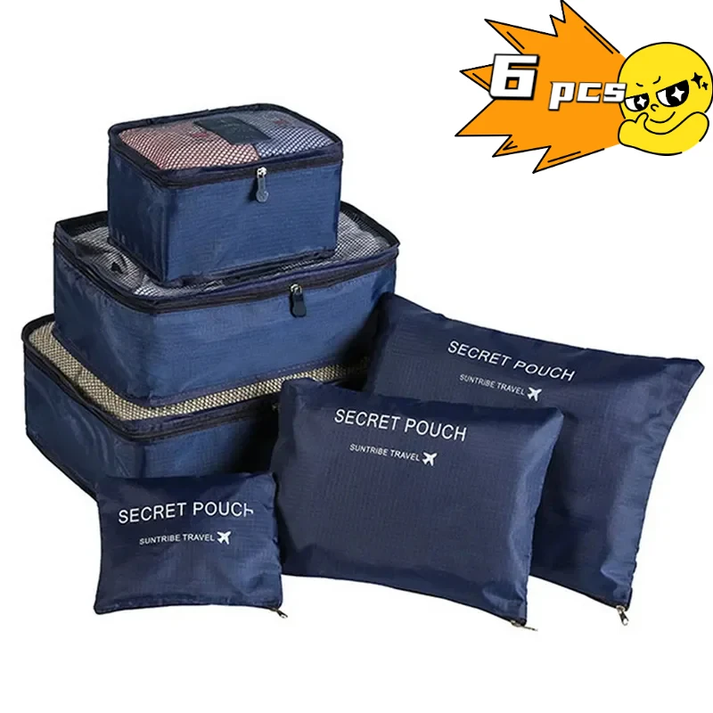 6pcs Travel Storage Bag Large Capacity Suitcase Storage Luggage Clothes Sorting Organizer Set Pouch Case Shoes Packing Cube
6pcs Travel Storage Bag Large Capacity Suitcase Storage Luggage Clothes Sorting Organizer Set Pouch Case Shoes Packing Cube