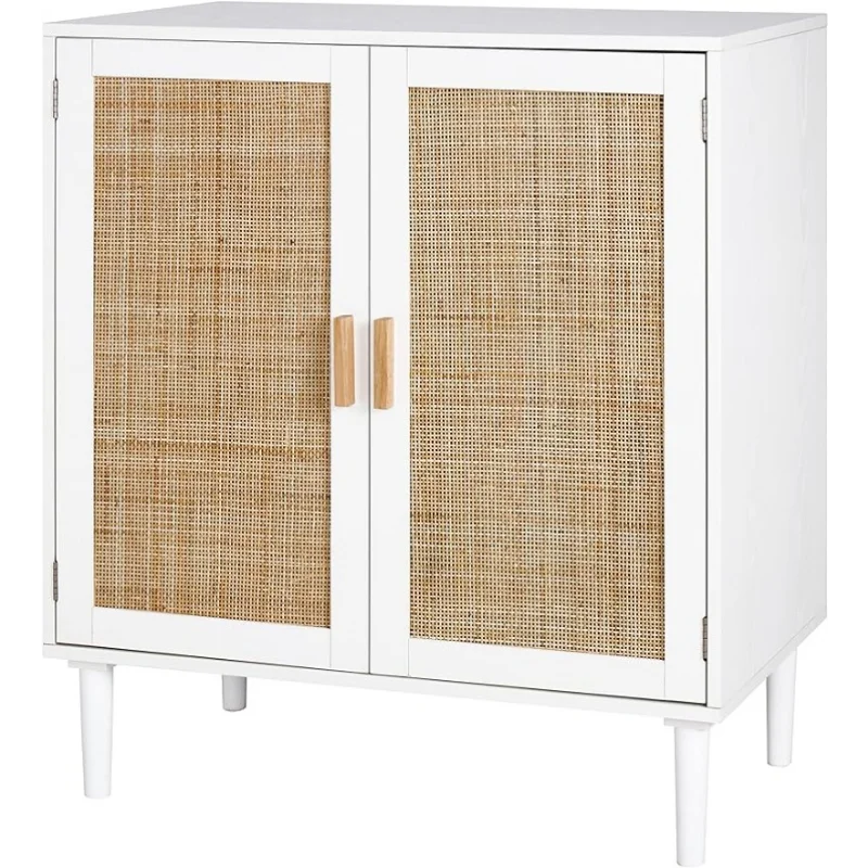 Sideboard Buffet Storage Liquor Cabinet with Rattan Decorated Doors, Cupboard Console Table, Accent Cabinet, White
Sideboard Buffet Storage Liquor Cabinet with Rattan Decorated Doors, Cupboard Console Table, Accent Cabinet, White