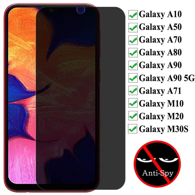 Privacy Tempered Glass For Samsung Galaxy A50 A10 A70 A71 A80 A90 5G Anti-Spy Glass For Samsung M10 M20 Screen Protectors
Privacy Tempered Glass For Samsung Galaxy A50 A10 A70 A71 A80 A90 5G Anti-Spy Glass For Samsung M10 M20 Screen Protectors
