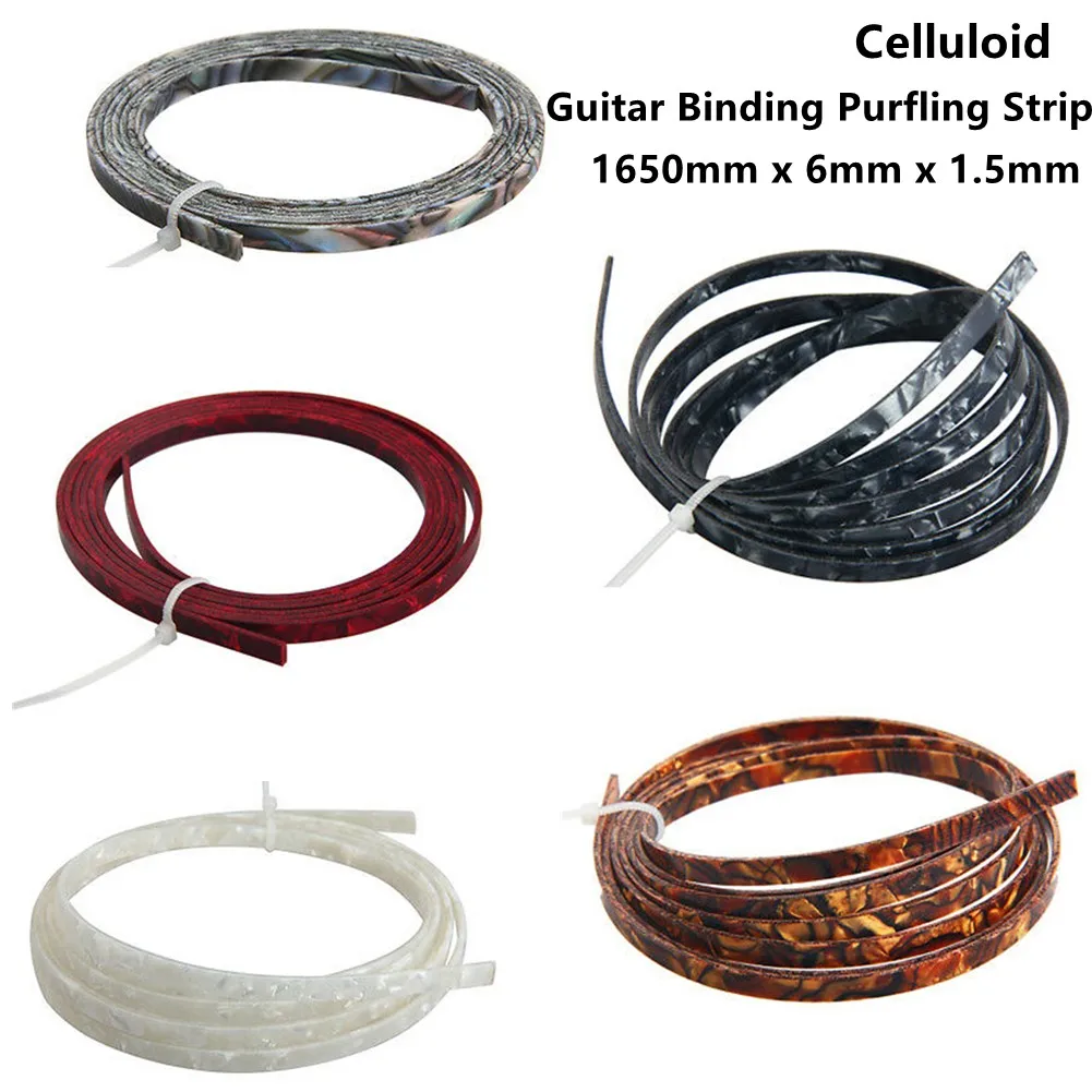 1pc Guitar Binding Purfling Strip 1650mm Long 6mm High 1.5mm Thick Easily Binding Acoustic Classical Guitar Accessories
1pc Guitar Binding Purfling Strip 1650mm Long 6mm High 1.5mm Thick Easily Binding Acoustic Classical Guitar Accessories