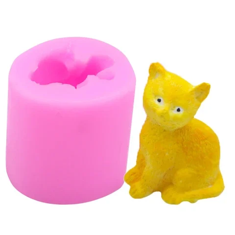 3D Cute Mini Cat Silicone Candle Soap Mold Animal Art Fondant Chocolate Clay Craft Molds Cake Decorating Tool Candle Making Mold
3D Cute Mini Cat Silicone Candle Soap Mold Animal Art Fondant Chocolate Clay Craft Molds Cake Decorating Tool Candle Making Mold