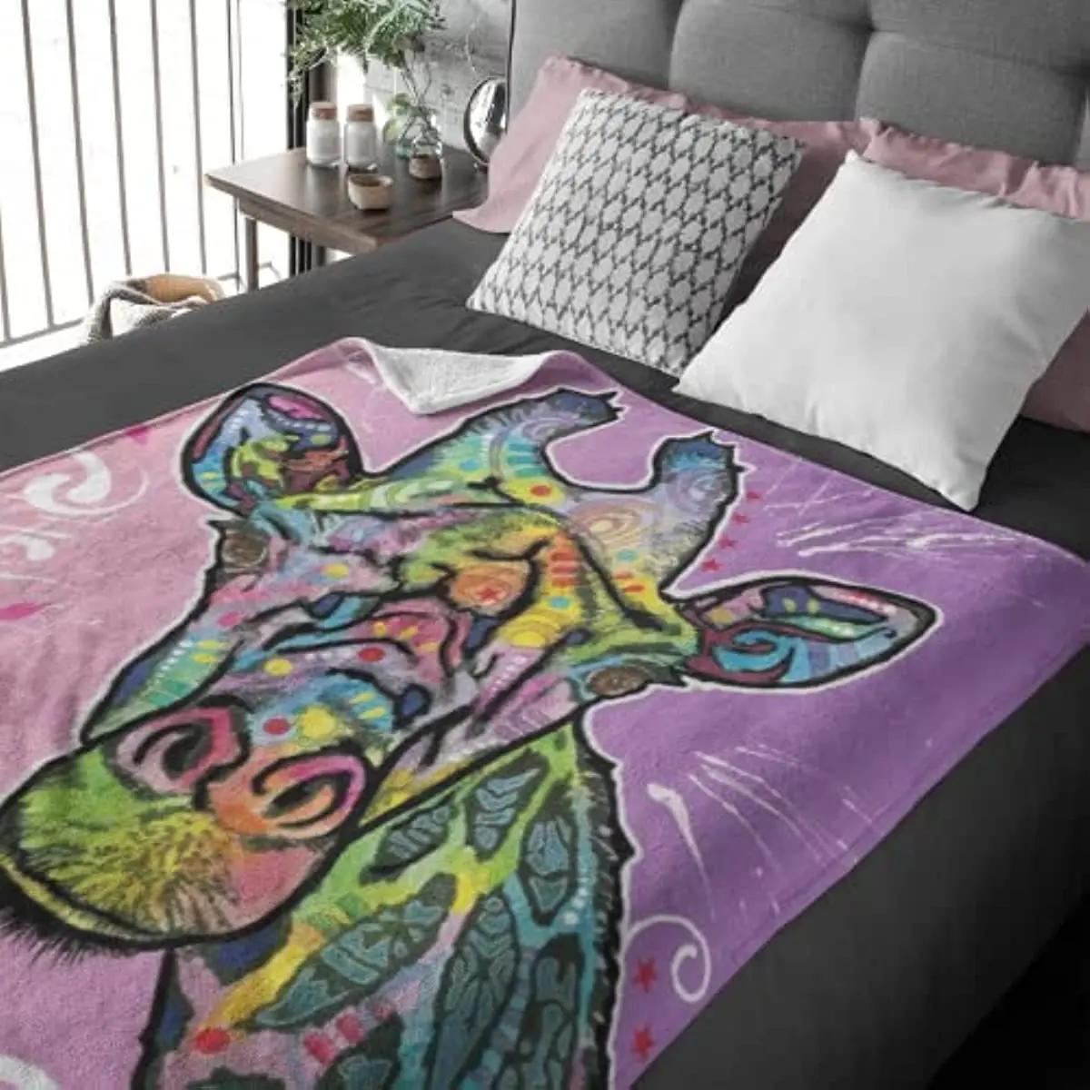 Direct Colorful Giraffe Fleece Blanket for Bed, Dean Russo Giraffe Fleece Throw Blanket for Women, Men and Kids
Direct Colorful Giraffe Fleece Blanket for Bed, Dean Russo Giraffe Fleece Throw Blanket for Women, Men and Kids
