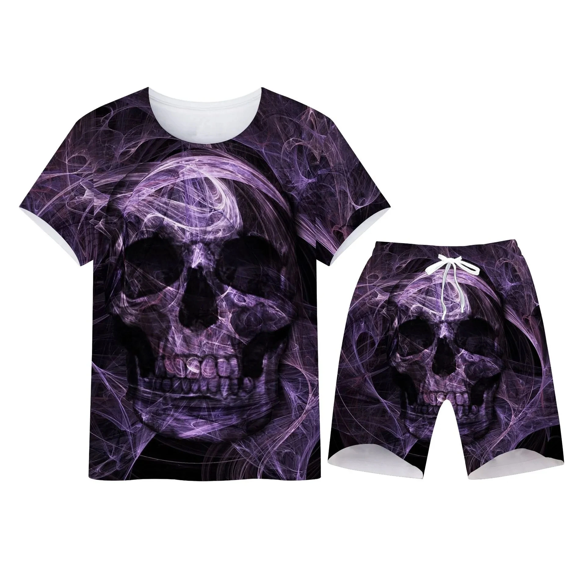 New 3D Printed T-shirt and Shorts Horror Skull Summer Men's Casual Sports Suit Tracksuit Men Plus Size S-7XL Tracksuit Clothes
New 3D Printed T-shirt and Shorts Horror Skull Summer Men's Casual Sports Suit Tracksuit Men Plus Size S-7XL Tracksuit Clothes