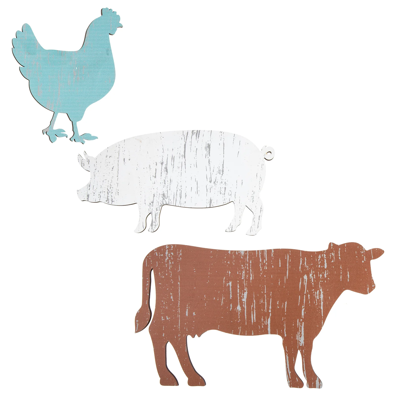 1 Set of Hanging Farm Animal Wood Sign Farmhouse Wall Hanging Pig Cow Chicken Sign Decors
1 Set of Hanging Farm Animal Wood Sign Farmhouse Wall Hanging Pig Cow Chicken Sign Decors