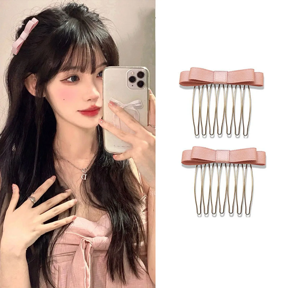 Elegant Satin Double Bow Hairpin Hair Comb Bow Ties Cute Hair Clips Girl Hair Accessories For Women Bowknot Hairpins
Elegant Satin Double Bow Hairpin Hair Comb Bow Ties Cute Hair Clips Girl Hair Accessories For Women Bowknot Hairpins