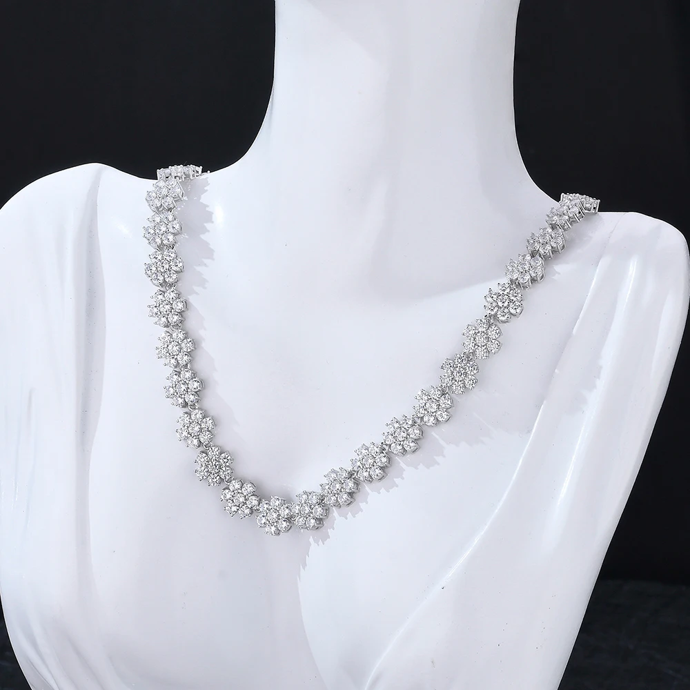 Luxury Flower Moissanite Tennis Necklaces for Women Bride Full Diamond Necklace 925 Sterling Silver Wedding Jewelry Original 5 Mallzona Safa50cda5318431da7aa5cd25c96de6bi Luxury Flower Moissanite Tennis Necklaces for Women Bride Full Diamond Necklace 925 Sterling Silver Wedding Jewelry Original Mallzona