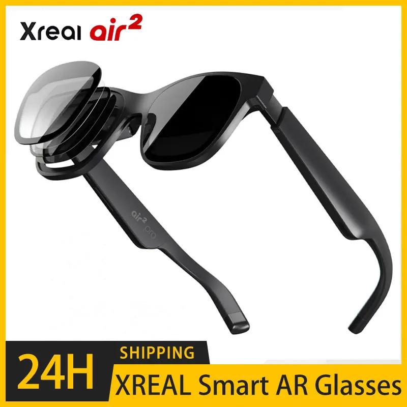 Очки XREAL Nreal Air 2 Pro Nreal Air2 Pro Smart AR HD, 130 дюймов, большой экран, частный кинотеатр, портативный, 1080p
Очки XREAL Nreal Air 2 Pro Nreal Air2 Pro Smart AR HD, 130 дюймов, большой экран, частный кинотеатр, портативный, 1080p
