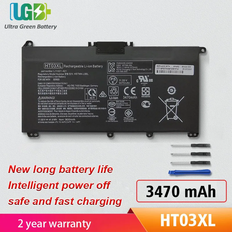 UGB New HT03XL HT03 Аккумулятор для HP L11119-855 L11421-1C1 L11 Pavilion 15-CW1000AU L11421-2C2
UGB New HT03XL HT03 Аккумулятор для HP L11119-855 L11421-1C1 L11 Pavilion 15-CW1000AU L11421-2C2