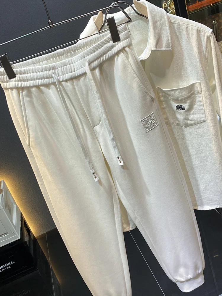 White Sweatpants Men's Autumn and Winter Sports Leisure Tappered Harem Handsome High-End and Fashionable Running Trousers
White Sweatpants Men's Autumn and Winter Sports Leisure Tappered Harem Handsome High-End and Fashionable Running Trousers