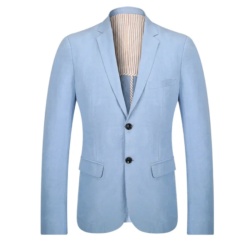 

New arrival Mens fashion blazer linen suit spring high quality very large Bead line obese plus extra size M L XL XXL XXXL -8XL