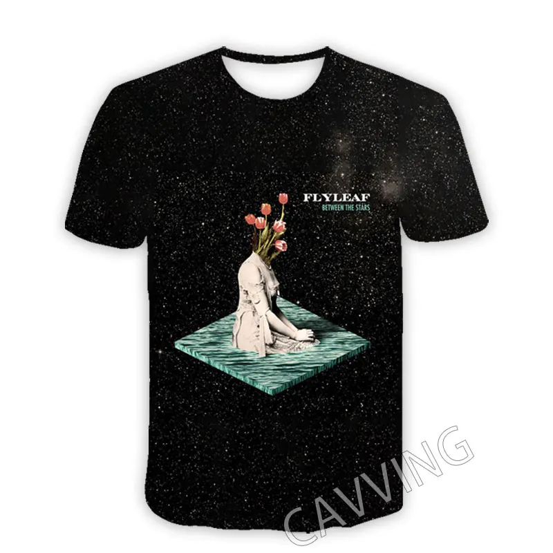 Повседневные футболки CAVVING с 3D принтом Flyleaf Band, футболки в стиле хип-хоп, Стильные топы в стиле Харадзюку, одежда для мужчин и женщин