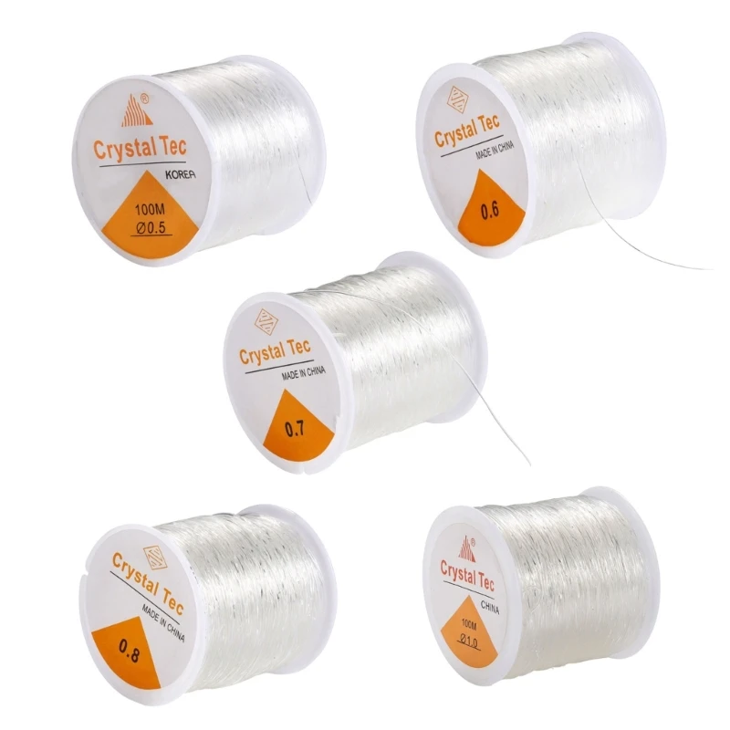 

100m Strong Elastic Crystal Thread Transparent Cord DIY Beading Stretch String