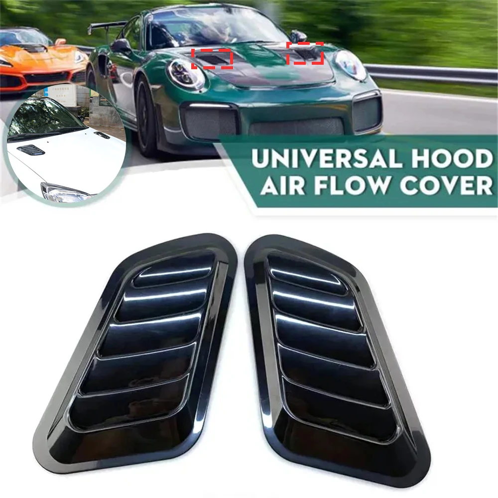 

Universal Car Hood Air Vent Sticker Auto Front Bonnet Vent Cover Air Flow Intake Hood Scoop Exterior Decoration Styling