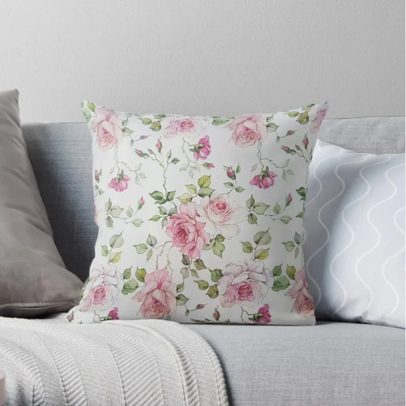 

Shabby vintage blush pink white floral Throw Sofas Covers Sofa Pillow Cover Pillowcases