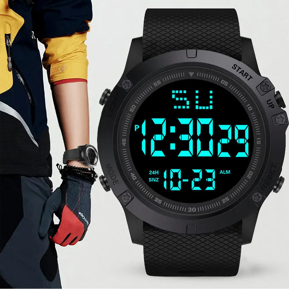 Men Sport Watch Multifunction Military Sports Watch Waterproof Luminous LED Digital Kids Watch Big Dial Student Electronic Watch
Men Sport Watch Multifunction Military Sports Watch Waterproof Luminous LED Digital Kids Watch Big Dial Student Electronic Watch