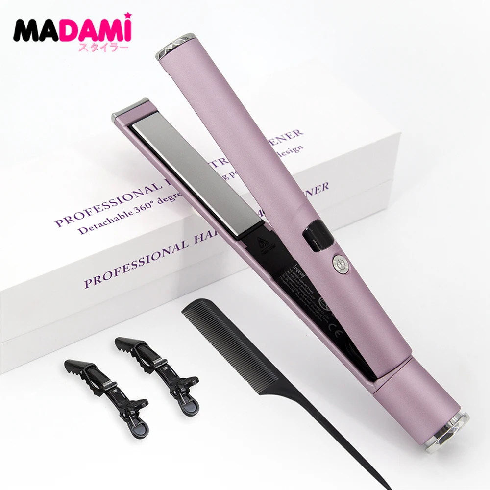 Professional Titanium Flat Iron 450°F Hair Straightener with Digital LCD Display Dual Voltage Instant Heating Curling Iron
Professional Titanium Flat Iron 450°F Hair Straightener with Digital LCD Display Dual Voltage Instant Heating Curling Iron