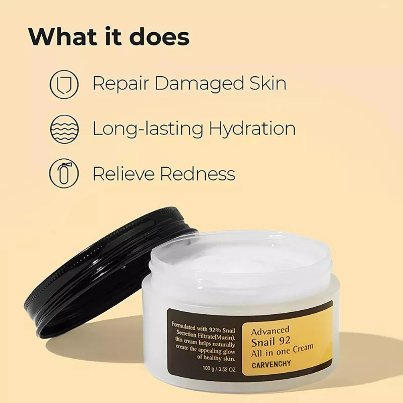 Snail Face Cream Collagen Acid Moisturizing Anti-aging Nourishing Essence Shrink Pores Acne Treatment Facial Sensitive Skin Care
Snail Face Cream Collagen Acid Moisturizing Anti-aging Nourishing Essence Shrink Pores Acne Treatment Facial Sensitive Skin Care