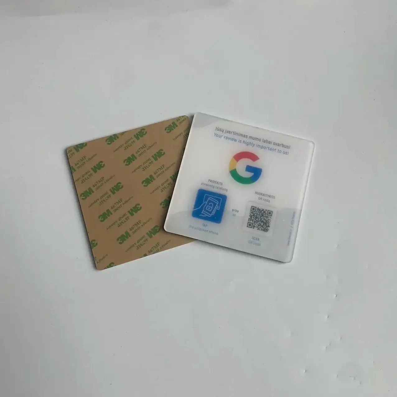 100pcs air express free shipping custom printing google view white / transparent 12x12cm Acrylic NFC menu plate card tag sticker
100pcs air express free shipping custom printing google view white / transparent 12x12cm Acrylic NFC menu plate card tag sticker