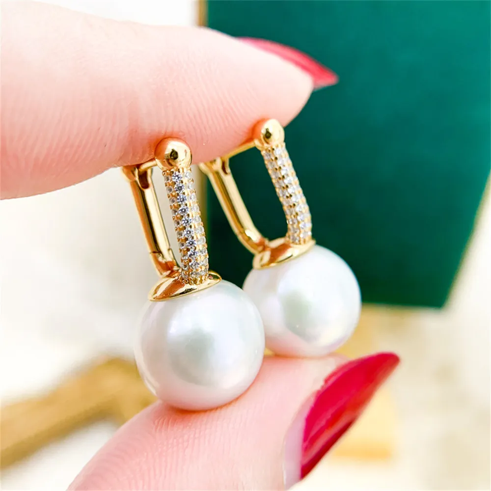 DIY Pearl Ear Stud Accessories S925 Sterling Silver Jewelry Gold Ear Buckle Female Empty Fit 9-12mm Beads
DIY Pearl Ear Stud Accessories S925 Sterling Silver Jewelry Gold Ear Buckle Female Empty Fit 9-12mm Beads