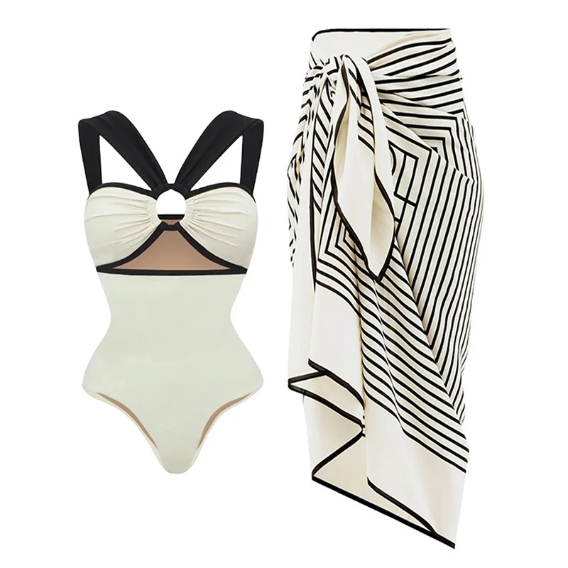 Fashion One Piece Sling Swimsuit Women's Sexy Slim Gathering Bikini Summer Backless Bathing Suit Cover Up Holiday Beach Swimwear
Fashion One Piece Sling Swimsuit Women's Sexy Slim Gathering Bikini Summer Backless Bathing Suit Cover Up Holiday Beach Swimwear