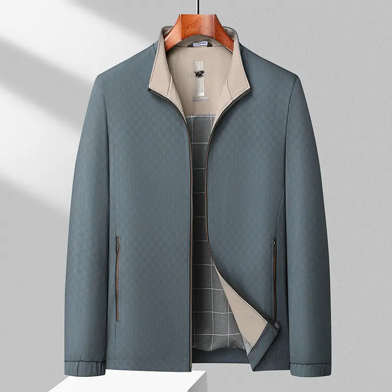 Men Business Casual Jackets Black Gray Navy Blue Dark Grid Pattern Coats Male Daily Clothings Corporate Fashion Spring Summer
Men Business Casual Jackets Black Gray Navy Blue Dark Grid Pattern Coats Male Daily Clothings Corporate Fashion Spring Summer