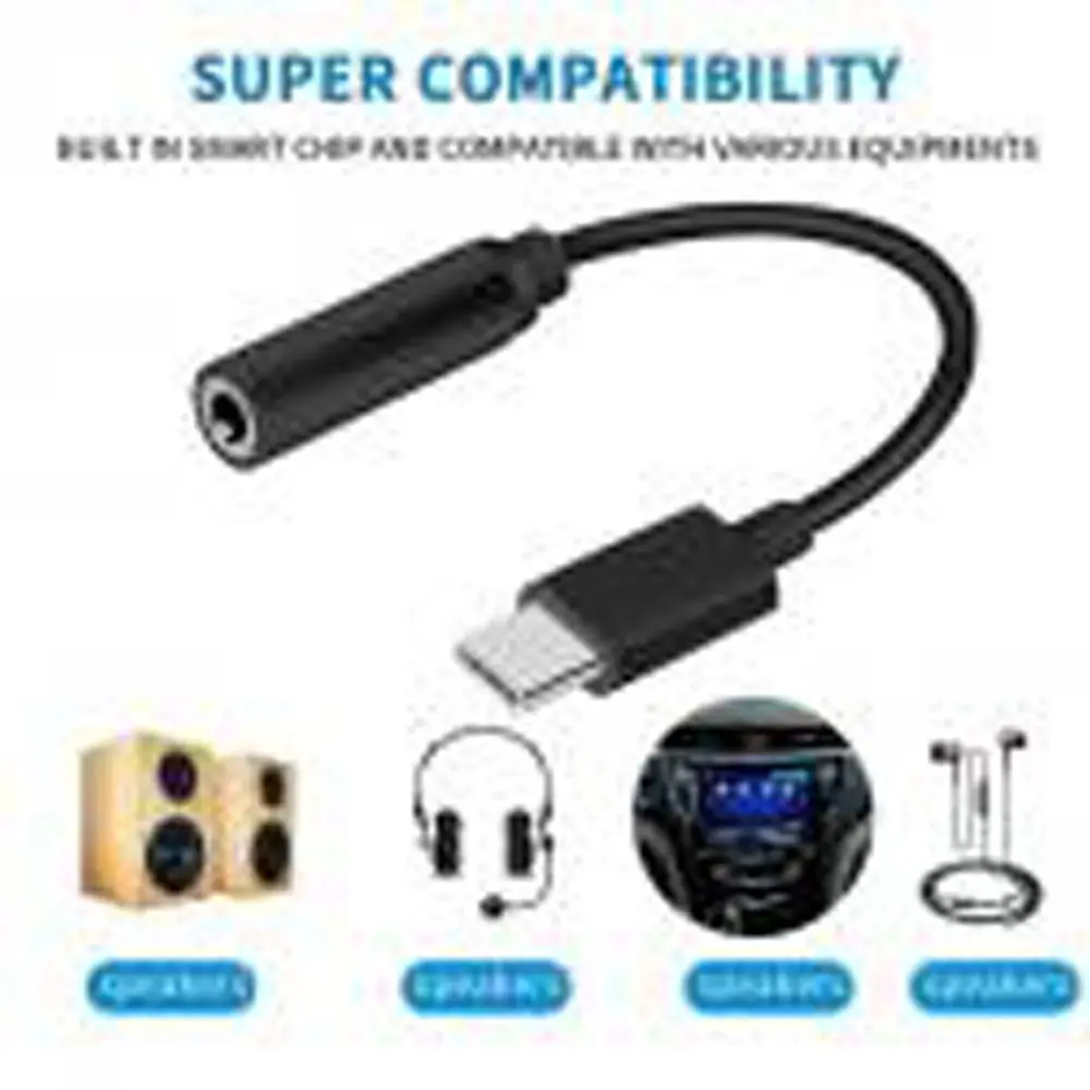 Portable for Mobile Phone Aux Audio Adapter Headphone Converter Mic Connector Cable Type C To 3.5mm Audio Jack Adapter
Portable for Mobile Phone Aux Audio Adapter Headphone Converter Mic Connector Cable Type C To 3.5mm Audio Jack Adapter