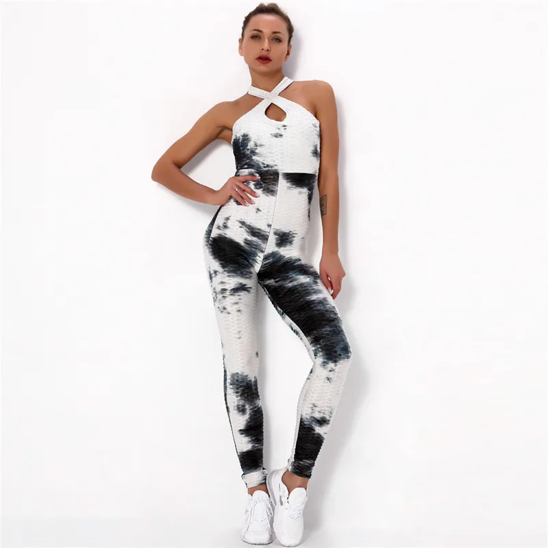 Women Sleeveless Rompers Gym Jumpsuit Stretch Fitness Workout Bodysuit Sexy Open Back Yoga Set Tie Dye One Piece Sport Set
Women Sleeveless Rompers Gym Jumpsuit Stretch Fitness Workout Bodysuit Sexy Open Back Yoga Set Tie Dye One Piece Sport Set