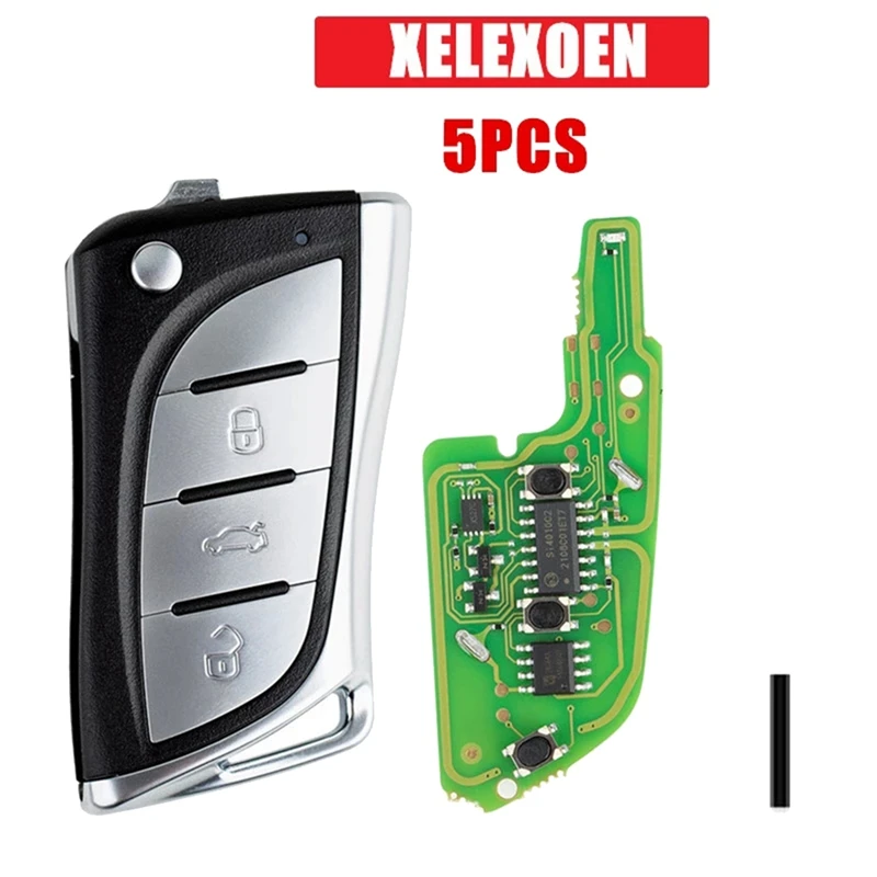 For Xhorse XELEX0EN Universal Super Key Fob 3 Buttons For Toyota Lexus Sytle Built-In Super Chip For VVDI Key Tool 5Pcs
For Xhorse XELEX0EN Universal Super Key Fob 3 Buttons For Toyota Lexus Sytle Built-In Super Chip For VVDI Key Tool 5Pcs