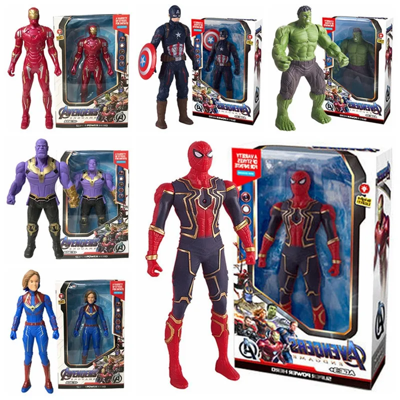 17cm Marvel Spiderman Anime Figure Toys Children Cartoon Movie Spider-Man Ironman Hulk Luminous Figure Model Dolls PVC Kids Gift
17cm Marvel Spiderman Anime Figure Toys Children Cartoon Movie Spider-Man Ironman Hulk Luminous Figure Model Dolls PVC Kids Gift