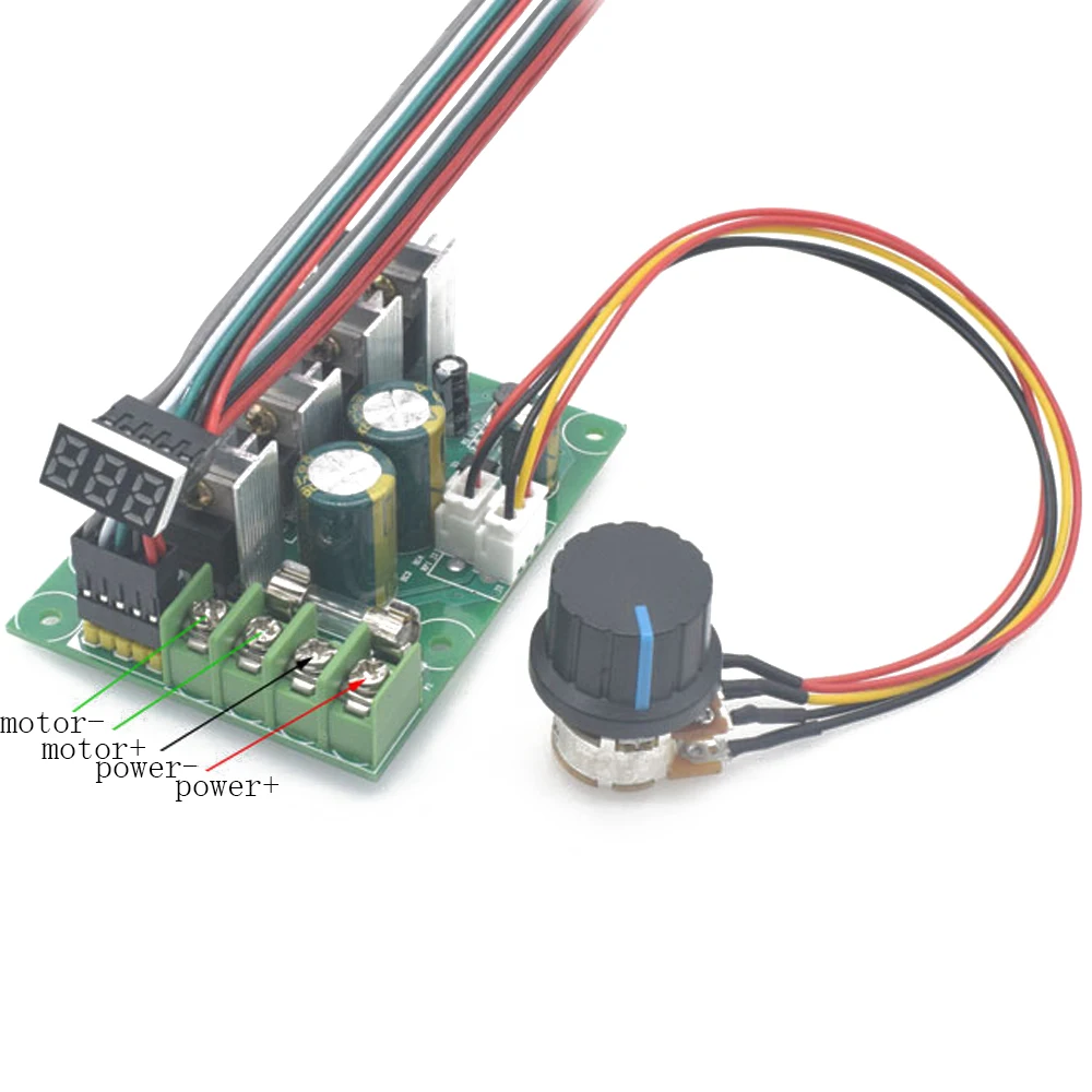 DC 6-60V 30A DC Motor Speed Controller 0~100% Motor Speed Adjustable Regulator Digital Motor Speed Control Board 15KHZ Governer
DC 6-60V 30A DC Motor Speed Controller 0~100% Motor Speed Adjustable Regulator Digital Motor Speed Control Board 15KHZ Governer